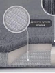 Набор ковриков для ванной и туалета YourFind Stone с эффектом памяти, антискользящий 3 шт Серый - изображение 4