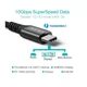 Дата кабель USB-С to USB-С 2.0m 100W 4K60Hz USB3.1 GEN2 Choetech (XCC-1007-V2-BK) - зображення 2