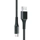 Дата кабель USB 2.0 AM to USB-C 1.2m Black Grand-X (FC-12B) - зображення 1
