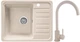 Мийка кухонна, прямокутна, гранітна Valetti 9R 57x46см Бежева + змішувач - зображення 1