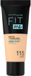 Podkład matujący Maybelline Fit Me Matte & Poreless 115 Ivory 30 ml (3600531324513) - obraz 1