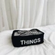 Сумка хлопковая для вещей 30x20x10 THINGS (Черный) - изображение 1