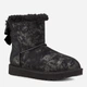 Женские угги низкие замшевые с мехом UGG 654008709 39 25 см Черные (1159795476) - изображение 2