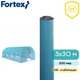 Пленка полиэтиленовая Fortex 3м*30 м (90 м.кв) 200 мкр УФ-стабилизация синяя - изображение 3