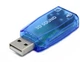Внешняя звуковая карта USB 2.0 мікрофон, адаптер USB2Sound (3D 5.1 виртуально) (831586395) Черный - изображение 2