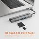 Мультифункціональний USB-хаб/концентратор (6 в 1) SD+TF+USB (Type-A 3.0)+2*USB (Type-A 2.0)+USB Tupe-C (PD-100W) - зображення 4