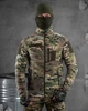 Тактична флісова кофта вставками з плащової тканини Tactical Fleece Jacket Multicam XL - зображення 2