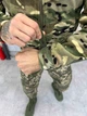 Тактична флісова кофта вставками з плащової тканини Fleece Jacket Polartec Multicam L - зображення 4