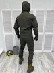 Тактический костюм Softshell с карманами и липучками для шевронов Olive XXL - изображение 8