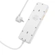Удлинитель Hoco Talento 5-position socket AC13A |3USB/Type-C, 10A| белый - изображение 3