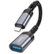 Перехідник Hoco iP male to USB female 2.0 converter UA24 grey - зображення 6
