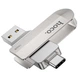 Флеш пам'ять HOCO UD10 2в1 USB3.0 Type C 16GB поворотний корпус накопичувач інформациї Сталевий - изображение 1