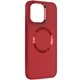 TPU чохол Bonbon Metal Style with MagSafe для Apple iPhone 15 (6.1") Червоний / Red - изображение 1