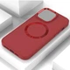 TPU чохол Bonbon Metal Style with MagSafe для Apple iPhone 15 (6.1") Червоний / Red - изображение 2
