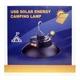 Кемпінгова LED-лампа AM-001 на сонячній батареї USB Solar energy camping lamp (5598) - зображення 5