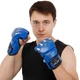 Рукавички для змішаних єдиноборств Zelart Fight Gear 3207 розмір L Blue - зображення 4