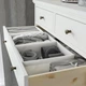 Органайзер IKEA БАКСНА, сірий, білий, 26x34x10 см, 204.743.66 - зображення 5