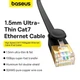 Патч Корд Сетевой Кабель LAN Baseus Cat 7 Ethernet UTP Patch Cable RJ45-RJ45 |до 10Гбит/с| 5 м | Черный - изображение 4