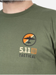 Футболка тактическая 5.11 Tactical EMEA Bombs Away 76282-225 2XL Military Green (2000980629671) - изображение 3