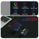 Комплект набор геймерский игровой 2 в 1 мини одноручная клавиатура мышь с RGB подсветкой (477878-Prob) Черный - изображение 4