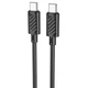 Кабель HOCO X88 Gratified 60W передача даних для Type-C to Type-C Black - зображення 1