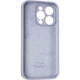 Чехол Fiji Silicone Case Full Camera для Apple iPhone 15 Pro бампер накладка с защитой камеры Lavender Grey - изображение 3