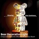 Ночник BauTech Медведь 3D Фейерверк Разноцветный (1012-940-00) - изображение 6