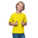 Детская футболка JHK, KID T-SHIRT, базовая, однотонная, для мальчика, желтая, размер 122, на 7/8 лет - изображение 1