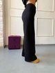 Стильные Брюки палаццо флисовые Ballet Grace XL Черные - изображение 2