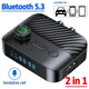 NFC Bluetooth адаптер 5.3 аудіо приймач стерео ресивер для смартфона Bluetooth передавача 67х50х20 мм (476158-Prob) Чорний - зображення 2