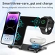 Бездротова зарядна станція WiWU Power Air 3в1 15W для iPhone 12-15 / Apple Watch / AirPods | MagSafe | Зарядний пристрій | Black | 776721 - зображення 4
