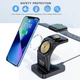 Бездротова зарядна станція 5 в 1 Earldom ET-WC37 15W для iPhone 12-15/AirPods/Apple Watch з годинником та підсвіткою | MagSafe | Fast Charger | Black | 777369 - зображення 7