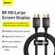 Кабель Baseus HDMI 8K to HDMI 8K Adapter Cable (Zinc alloy) WKGQ000001 1 метр - зображення 7
