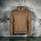 Толстовка чоловіча тактична флісова Tactical Sweat-Shirt M.Zipper Dark Coyote Sturm Mil-Tec Німеччина XL 11472519 - зображення 1