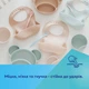 Мисочка силиконовая Canpol Babies на присоске 330 мл Кремовая (51/400_creme) - изображение 9