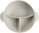 Мисочка силиконовая Canpol Babies DOTS на присоске с секциями 360 мл Серая (51/403_grey) - изображение 1