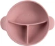 Мисочка силиконовая Canpol Babies DOTS на присоске с секциями 360 мл Розовая (51/403_pin) - изображение 1