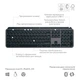 Клавиатура беспроводная Logitech MX Keys S Графит УКР (920-011593GRP) 266033 - изображение 6