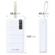Портативний зарядний пристрій Power Bank Remax RPP-506 20W+22.5W PD+QC 30000 mAh (Білий) (144194) - зображення 2
