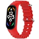 Ремешок Ocean Band для Xiaomi Mi Band 3/4/5/6/7 Красный / Red - изображение 1