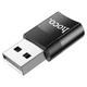 Перехідник HOCO UA17 USB Male to Type-C Female USB2.0 (Чорний) (135648) - зображення 3