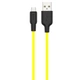 Дата кабель HOCO X21 Plus Silicone MicroUSB Cable (1m) (Black / Yellow) (104721) - зображення 1