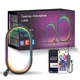 Настольная LED лампа RGB Smart desk oval lamp Bluetooth USB with app (Black) Epik (182436) - изображение 1