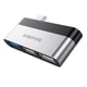 Переходник Borofone DH1 Type-C to USB (Черный / Серебряный) (138646) - изображение 2