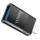 Перехідник HOCO UA17 Lightning Male to USB Female USB2.0 (Чорний) (135867) - зображення 2