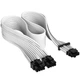 Кабель-перехідник Corsair Premium Individually Sleeved 12+4pin PCIe Gen 5 12VHPWR 600W cable, Type 4, WHITE - зображення 1