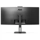TFT 34" AOC CU34V5CW/BK, WQHD, VA, 100Гц, 1 мс, изогнутый, HDMI, DP, USB-C, USB-hub, webcam, колонки - изображение 2
