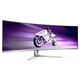TFT 49" Philips 49M2C8900, OLED, DQHD, 240Hz, 0.03ms, 2хHDMI, DP, USB-C, USB-hub, HAS, колонки, белый - изображение 4