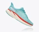 Женские кроссовки HOKA ONE ONE CLIFTON 8 1119394 AEBL 41,5 (EU 41 1/3, USA 9B, 26 см) бирюзовые с кораловым - изображение 2
