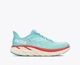 Женские кроссовки HOKA ONE ONE CLIFTON 8 1119394 AEBL 41,5 (EU 41 1/3, USA 9B, 26 см) бирюзовые с кораловым - изображение 7